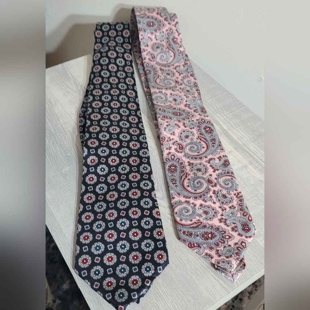 2 Vintage Christian Dior ties All Silk